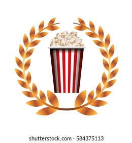 pop corn isolated icon
