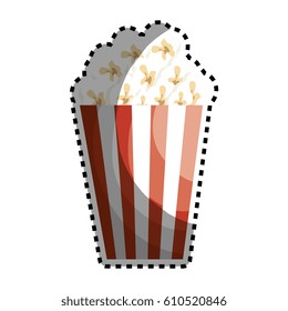 pop corn isolated icon