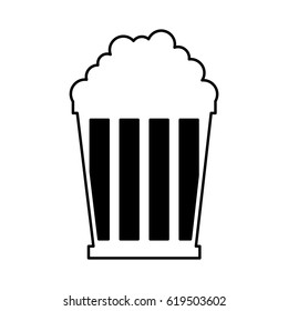 pop corn isolated icon