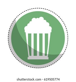 pop corn isolated icon