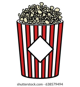 pop corn isolated icon