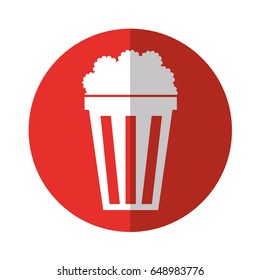 pop corn isolated icon