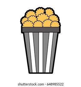 pop corn isolated icon