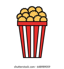 pop corn isolated icon