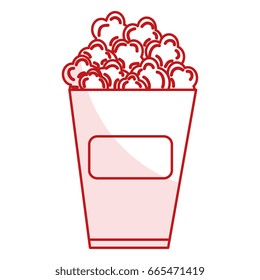 pop corn isolated icon