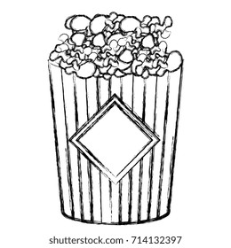 pop corn isolated icon