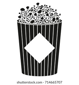 pop corn isolated icon