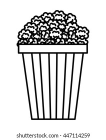 pop corn isolated icon design, vector illustration  graphic 