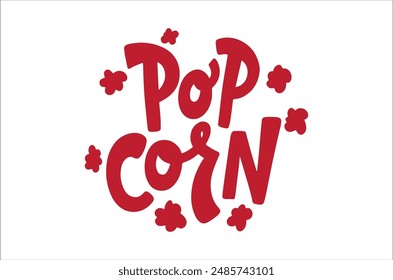 Pop Corn Logo Design 2 Vektorgrafik Datei Illustration 