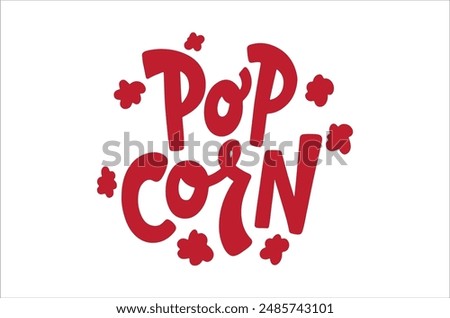 Pop Corn logo design 2 vector file illustration 