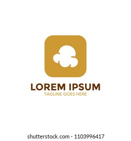pop corn logo vector illustration design