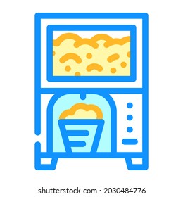 pop corn machine color icon vector. pop corn machine sign. isolated symbol illustration