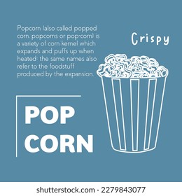pop corn menu display for vintage themed cinema