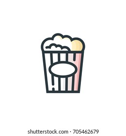 pop corn modern icon. app and web element