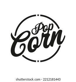 Pop Corn sign vintage lettering