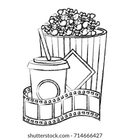 pop corn with soda and tape record