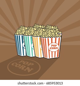 Pop Corn Vector