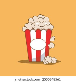 pop corn vector design template