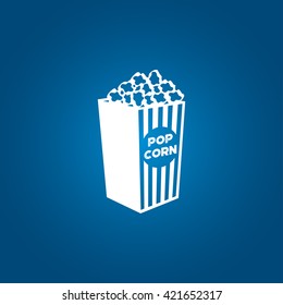 pop corn vector icon