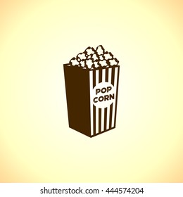pop corn vector icon