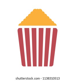 Pop Corn Vector Icon Illustration