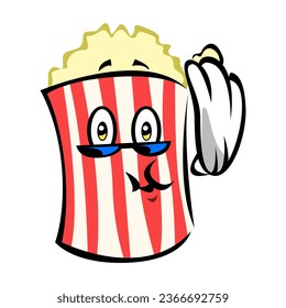 Pop Corn Vector Mascot Design
