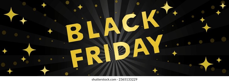 Pop and cute banner template for Black Friday Sale