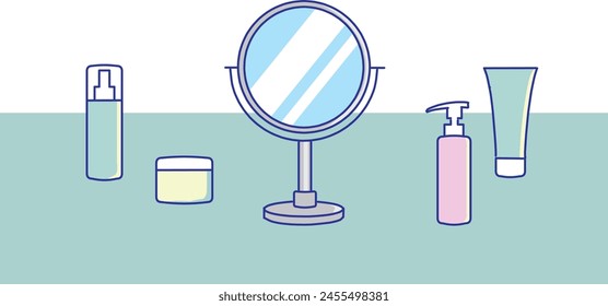 Pop and cute basic cosmetics
