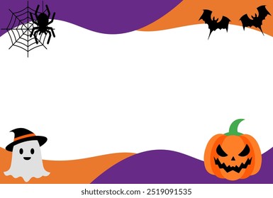 Pop and cute Halloween frame