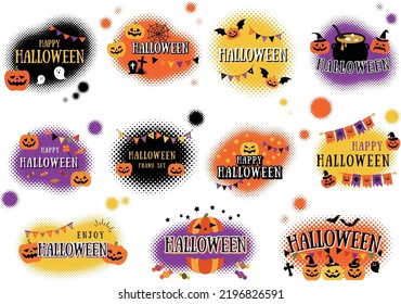 Conjunto de marcos POP y Halloween lindo