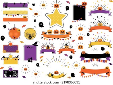 Conjunto de marcos POP y Halloween lindo