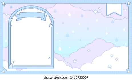 Pop Cute Rainy Backgrounds Web graphics	