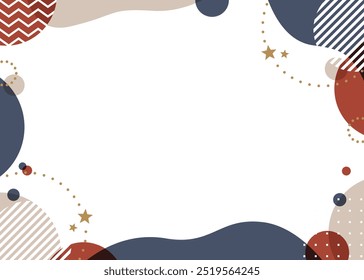 Pop design background frames, simple patterns, winter images