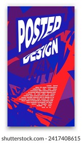 Pop design poster with bold typography and bright colors for advertising, events, or graphic design inspiration. Eye catching and modern.