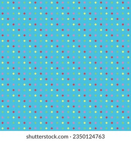 Pop Dots Colorful Repeatable Seamless Pattern