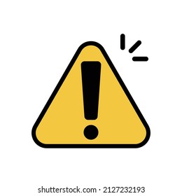 Pop exclamation point. Caution sign.Vector.