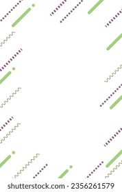 Pop and fashionable geometric pattern frame