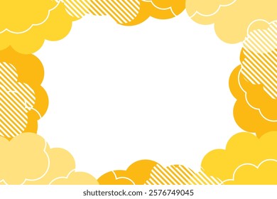 Pop fluffy frame orange yellow