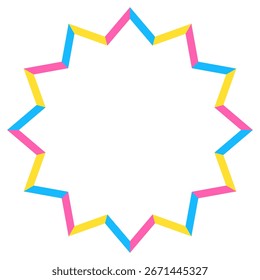 Moldura pop, borda, material de decoração