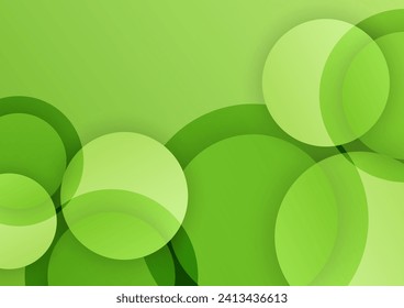 Fondo circular de imagen verde