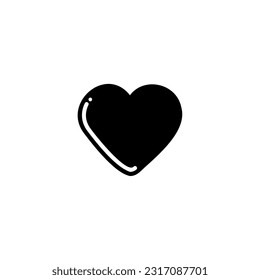 Se trata de un material de corazón pop con un aspecto de plumón y brillante.