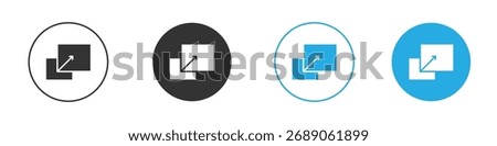 Pop up icon. Graphic icon design template
