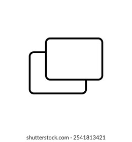 Ícone pop-up Vetor de contorno para interface do usuário da Web