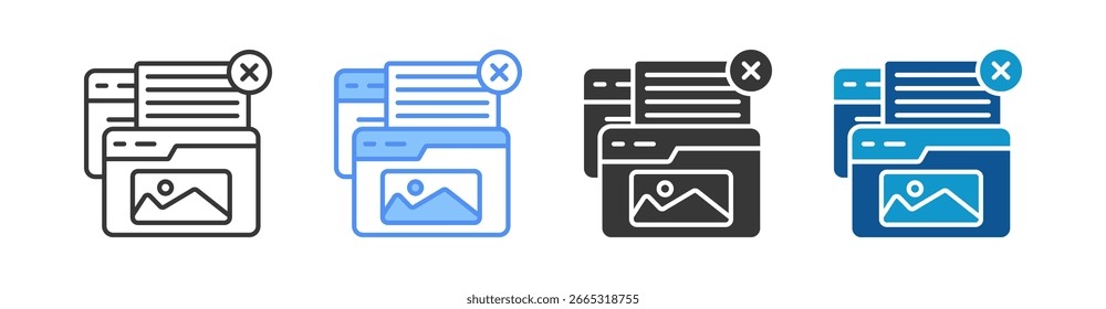 Pop Up Icon Set Multiple Style Collection