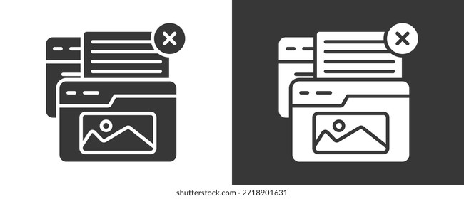 Pop Up Icon Set Colección De Vector Aislado En Blanco Y Negro
