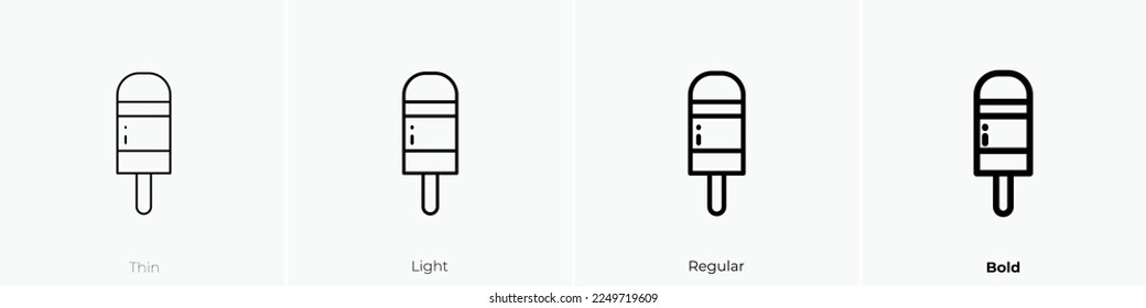 pop icon. Thin, Light Regular And Bold style design isolated on white background