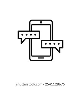 Pop up icon Thin line flat illustration