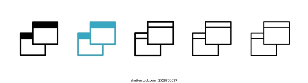 Conjunto de Ilustración vectorial de íconos de Pop