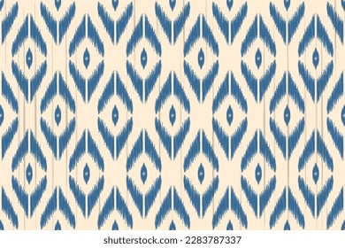 Pop ikat Abstract Ethnic art. Seamless pattern in tribal, folk embroidery, and Mexican style. Aztec geometric art ornament print.Design for carpet, cover.wallpaper, wrapping, fabric, clothing