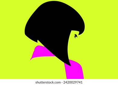 Pop illustration of a girl